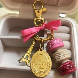 OFFICIAL Laduree Pink Macaron Keychain